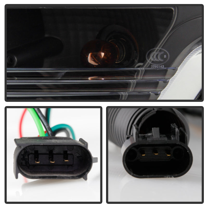 Spyder Ford F150 09-14 Halogen Light Bar Projector Headlights Black PRO-YD-FF15009PL-BK 5087577 5087577 User 3