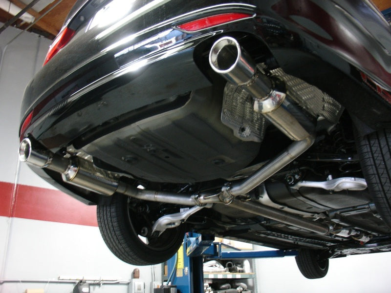 Injen Polished Cat-Back Exhaust 2011-14 Hyundai Sonata/Kia Optima 2.0L SES1330 Photo - Mounted