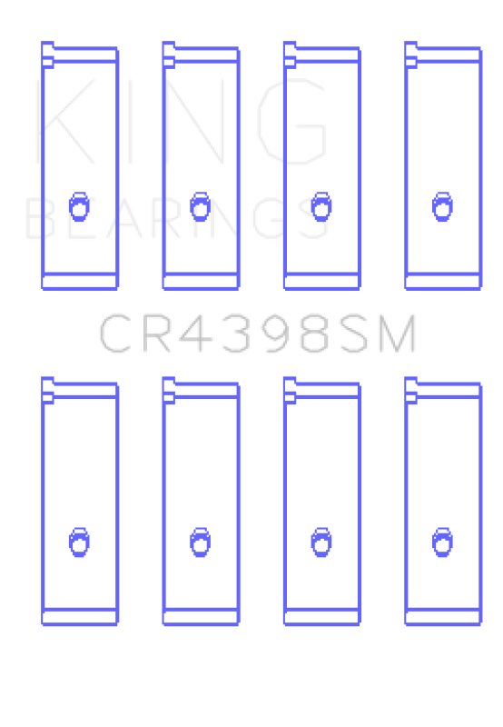King Engine Bearings King Honda L13A4/L15A (Size 0.25) Connecting Rod Bearing Set CR4398SM0.25 CR4398SM0.25 Photo - Primary
