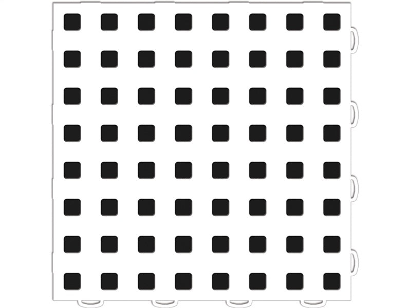 WeatherTech TechFloor - 3in X 12in Tiles(Left Loop) - White/Black **Order in Qtys of 10 51T312LL WH-BK 51T312LL WH-BK Photo - Primary