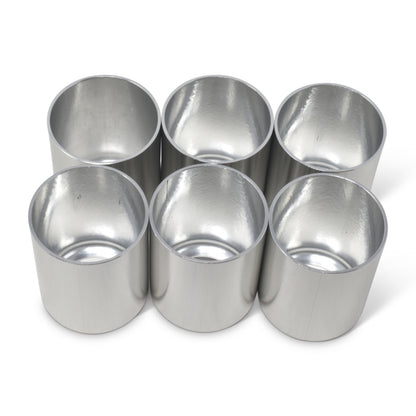 Russell Replacement Crimp Collars #6 Clear Anodized Qty Of 6 610363 Photo - out of package
