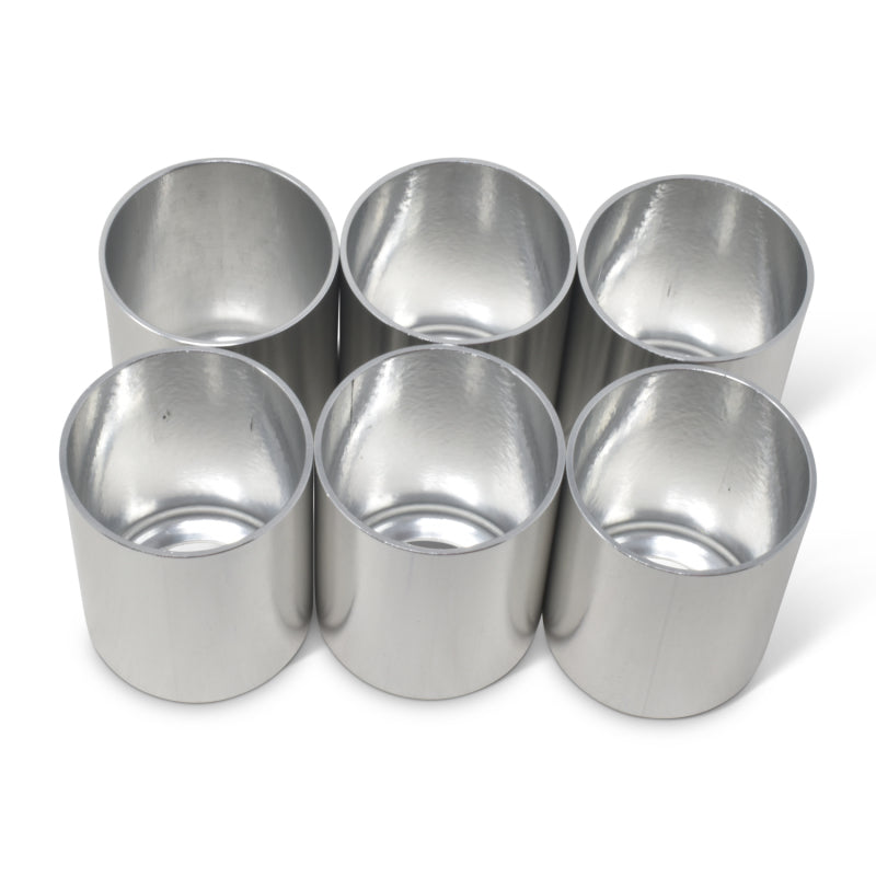 Russell Replacement Crimp Collars #6 Clear Anodized Qty Of 6 610363 Photo - out of package