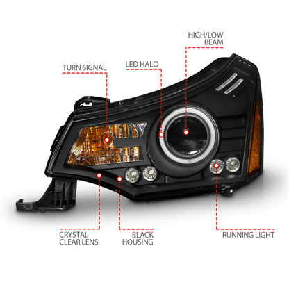 Anzo 2008-2011 Ford Focus Projector Headlights Black 121272 User 4