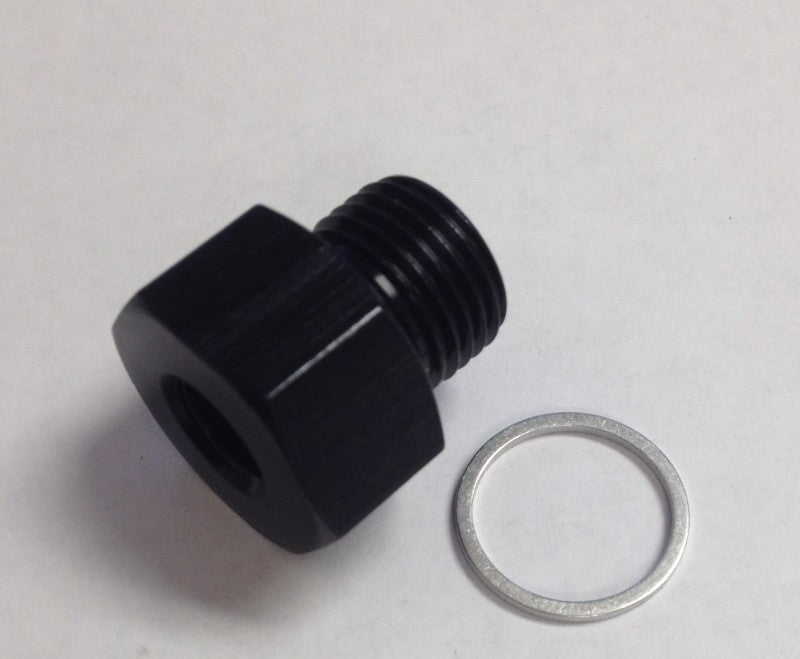 Fragola 1/2in NPT Oil Temp Adapter Black 493024-BL 493024-BL Photo - Primary