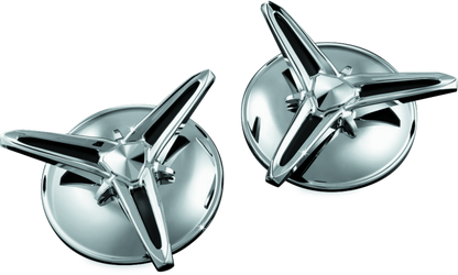 Kuryakyn Knock-Off Center Caps For Trikes Chrome 1243 1243 Photo - Primary