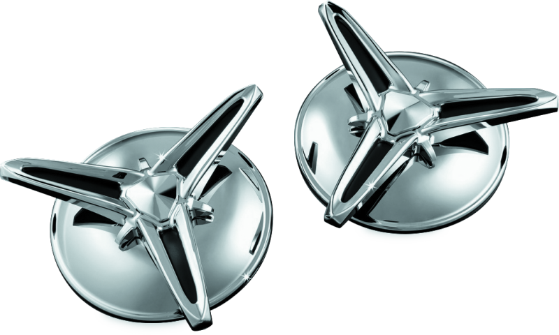Kuryakyn Knock-Off Center Caps For Trikes Chrome 1243 1243 Photo - Primary
