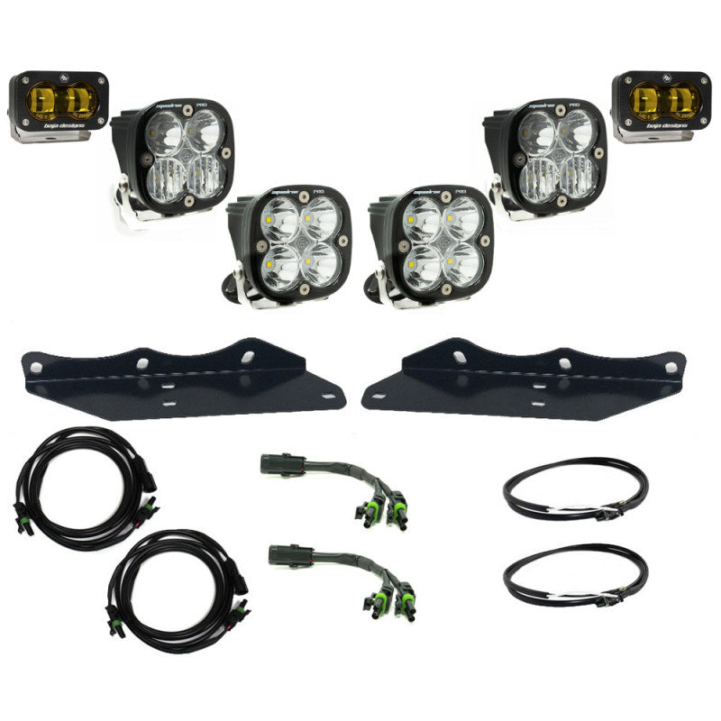 Baja Designs 17-20 Ford F-150 Raptor S2 SAE Pro Fog Pocket Kit - Amber 448177 448177 User 1
