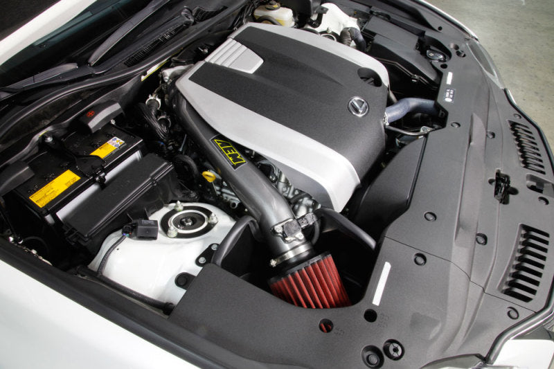 AEM Induction AEM 14-15 Lexus GS350 V6-3.5L F/I Gunmetal Gray Cold Air Intake 21-806C 21-806C Photo - Mounted