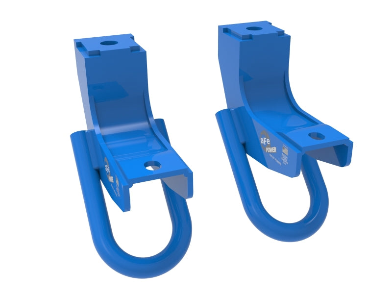 aFe Toyota Tundra 2022 V6-3.5L (tt) Front Tow Hook Blue 450-72T001-L 450-72T001-L Photo - Primary
