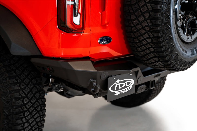 Addictive Desert Designs 2021+ Ford Bronco Rock Fighter Rear Bumper - Hammer Black R23012NA01NA R23012NA01NA Photo - Mounted