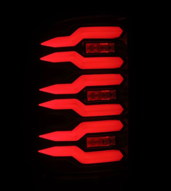 AlphaRex 07-13 GMC Sierra 1500/07-14 2500/3500HD (No Clsc/Dually) Luxx-Series LED Tail Lghts Blk Red 630080 630080 User 3