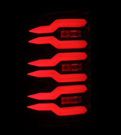 AlphaRex 07-13 GMC Sierra 1500/07-14 2500/3500HD (No Clsc/Dually) Luxx-Series LED Tail Lghts Blk Red 630080 630080 User 3