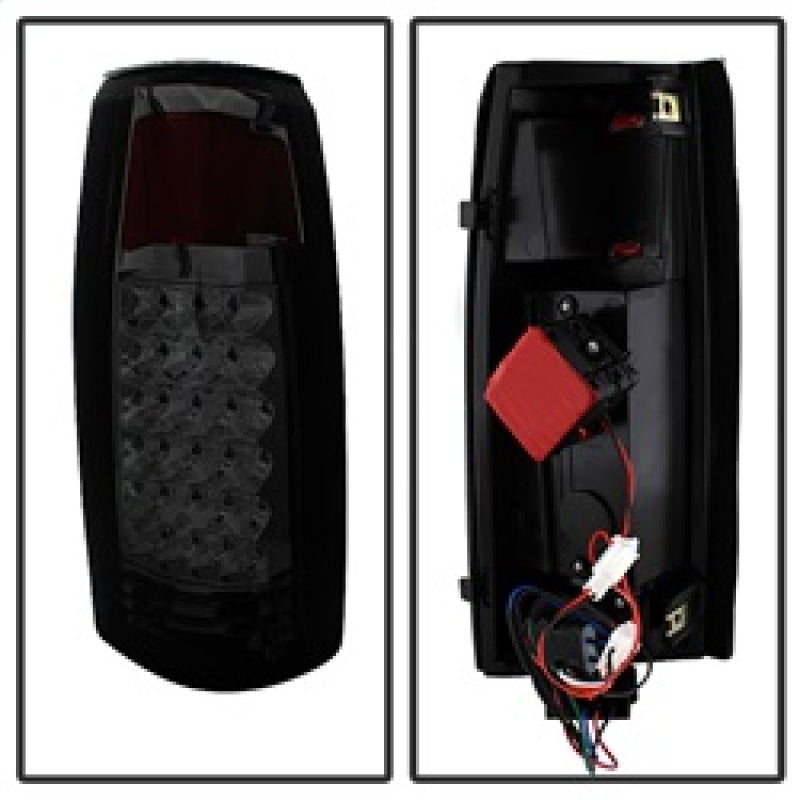SPYDER Xtune Yukon Denali 99-00 LED Tail Lights w/ 3rd LED Brake Light Smoked ALT-JH-CCK88-LED-SET-SM 9032752 9032752 Photo - Unmounted