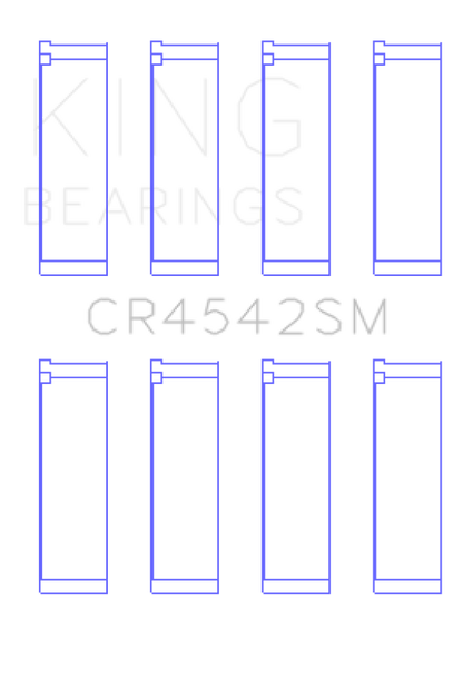 King Engine Bearings King Honda K-Series (Except A3) 16v 2.0L / 2.3L / 2.4L Connecting Rod Bearing Set (Set of 4) CR4542SM CR4542SM Photo - Primary