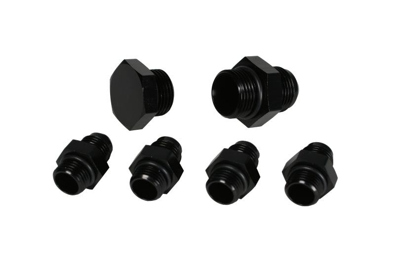 Aeromotive A4 Regulator Fitting Kit (for two (2) carbs) (4) AN-06/(1) AN-10/(1) AN-10 Plug) 15202 15202 Photo - Unmounted