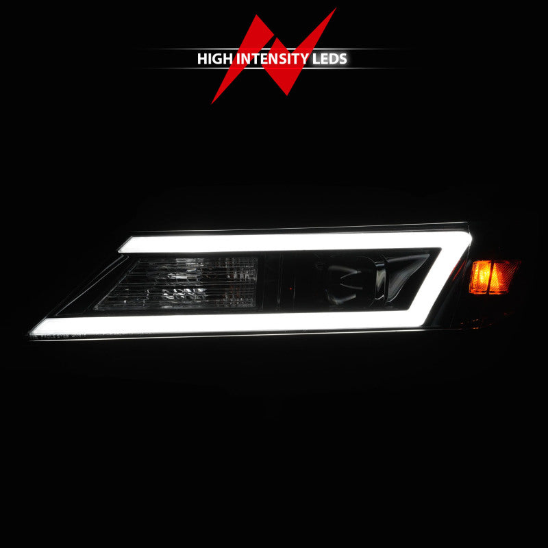 ANZO 14-20 Chevrolet Impala Square Projector LED Bar Headlights w/ Black Housing 121574 121574 User 5