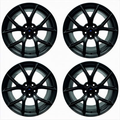 Ford Racing 15-20 Mustang19x10.5in & 19x11in Wheel Kit w/TPMS - Matte Black M-1007K-DC19XMB M-1007K-DC19XMB Photo - Primary