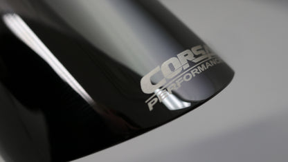 Corsa Performance Single Universal 3.0in Inlet / 4.0in Outlet Black PVD Pro-Series TK006BLK Photo - Primary