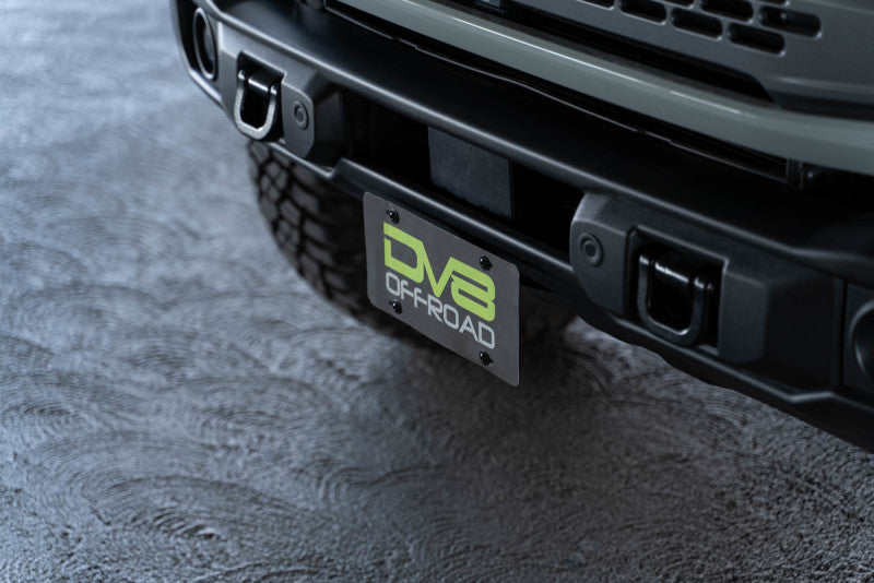 DV8 Offroad 21-23 Ford Bronco Capable Bumper Front License Plate Mount LPBR-04 LPBR-04 Photo - Unmounted