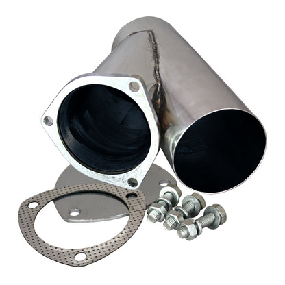 QTP 4in Weld-On QTEC Exhaust Cutout Y-Pipe 10400 10400 Photo - Primary