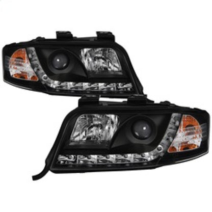 Spyder Audi A6 02-04 Projector Headlights Halogen Model Only - DRL Black PRO-YD-ADA601-DRL-BK 5008657 5008657 Photo - Primary