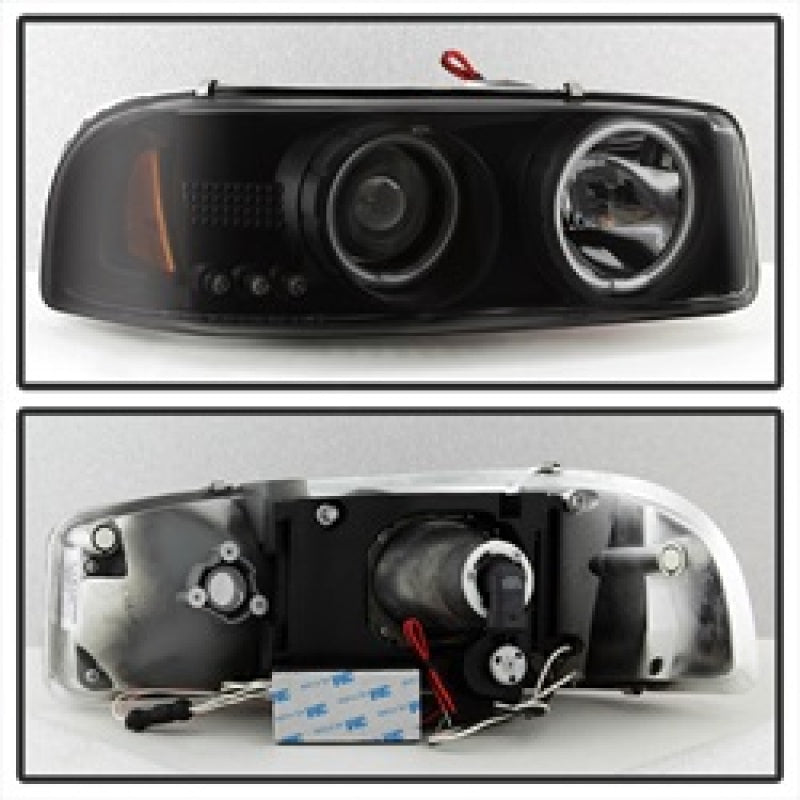 Spyder GMC Sierra 1500/2500 99-06 Projector Headlights CCFL Halo LED Blk Smke PRO-YD-CDE00-CCFL-BSM 5078704 5078704 Photo - Unmounted