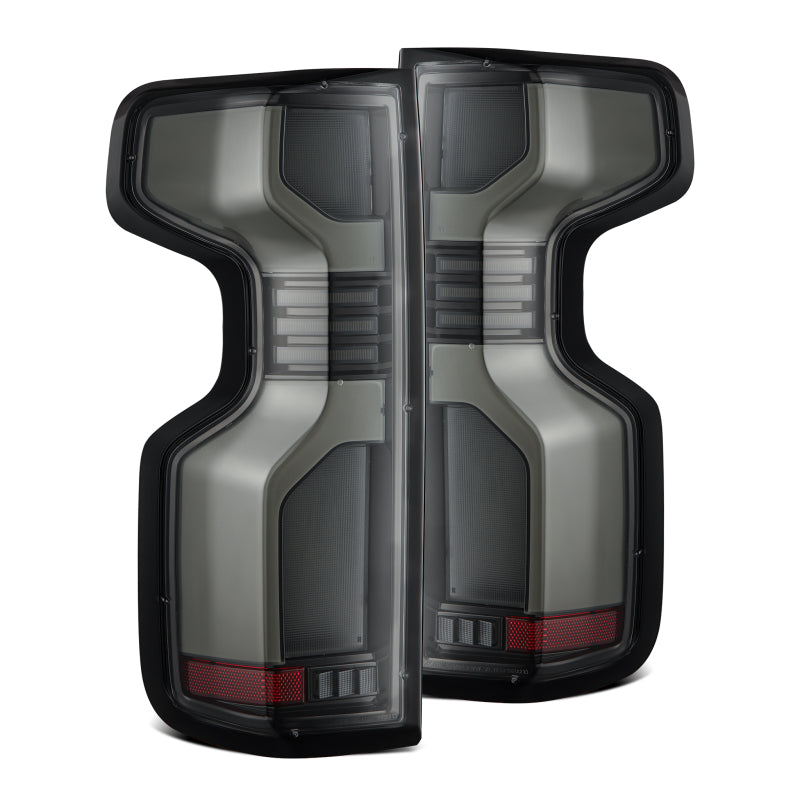 AlphaRex 19-24 Chevy Silverado 1500 / 20-24 2500HD/3500HD LUXX-Series LED Tail Lights Alpha Black 620078 620078 Photo - Primary