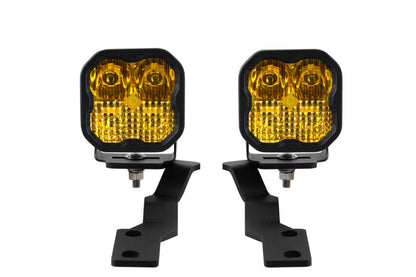Diode Dynamics 16-21 Toyota Tacoma Sport SS3 LED Ditch Light Kit - Yellow Combo DD6373 DD6373 Photo - Primary