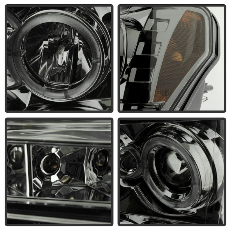 Spyder Ford F150 09-14 Projector Headlights Halogen Model- LED Halo LED Smke PRO-YD-FF15009-HL-SM 5010254 5010254 User 1