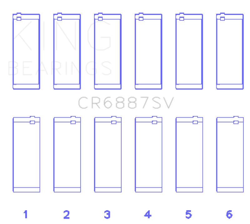 King Engine Bearings KING Performance Rod Bearings Engine Components Bearings main image