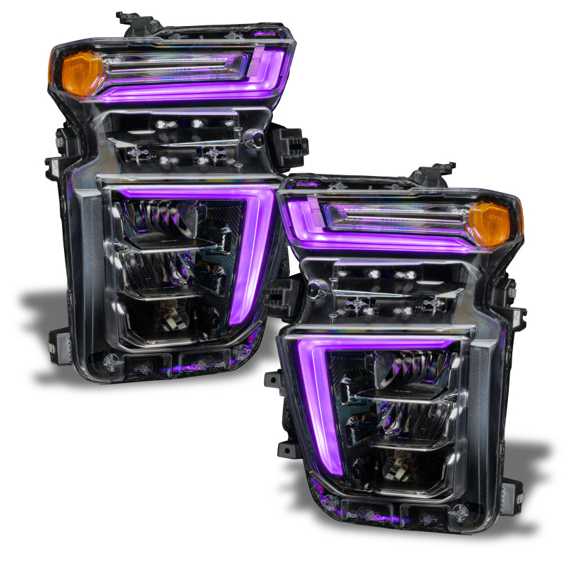 ORACLE Lighting Oracle 20-21 Chevy Silverado HD 2500 RGB+W Headlight DRL Upgrade Kit - ColorSHIFT w/o Controller 1452-334 1452-334 Photo - Close Up