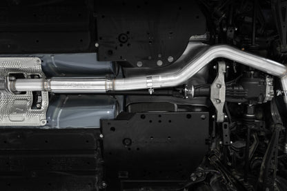 MBRP 2022+ Subaru WRX 3in Cat-Back Dual Split Rear Quad Carbon Fiber Tips Race Profile Exhaust S48083CF S48083CF Photo - Mounted