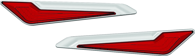 Kuryakyn Omni Led Sddlbg Insrts Chr 3254 3254 Photo - Primary