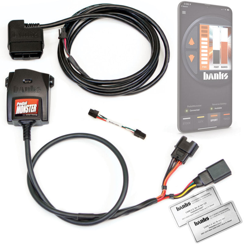 Banks Power Pedal Monster Kit (Stand-Alone) 07-19 RAM 2500/3500/11-20 Ford F-Series 6.7L Use w/Phone 64310-C 64310-C Photo - in package