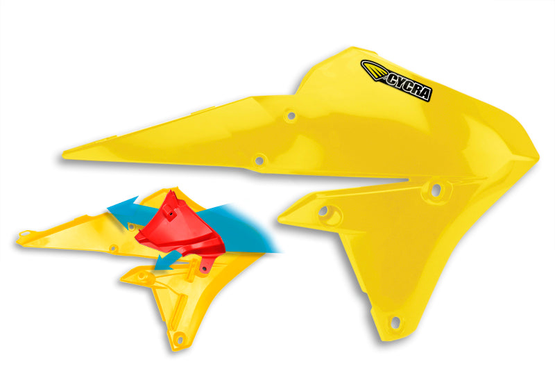 Cycra 14-18 Yamaha YZ250F/14-17 YZ450F 15-18 WR/FX Radiator Shroud Light Gold 1CYC-1779-66 1CYC-1779-66 User 1