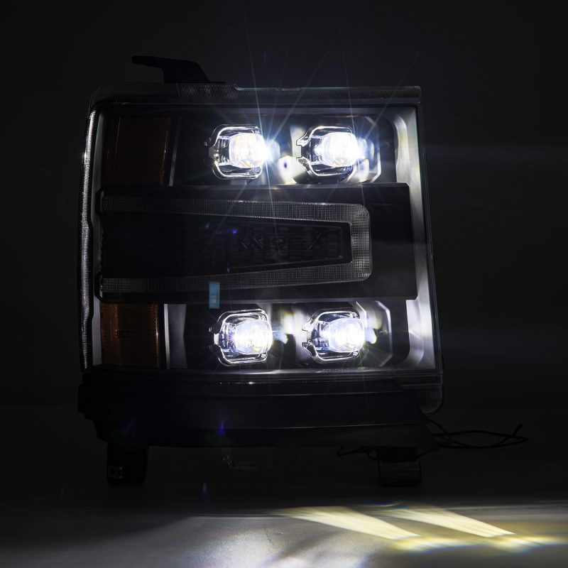 AlphaRex 16-18 Chevy 1500HD NOVA-Series LED Proj Headlights BK w/Actv Lgt/SeqSig & DRL (Req 810023) 880237 880237 User 5