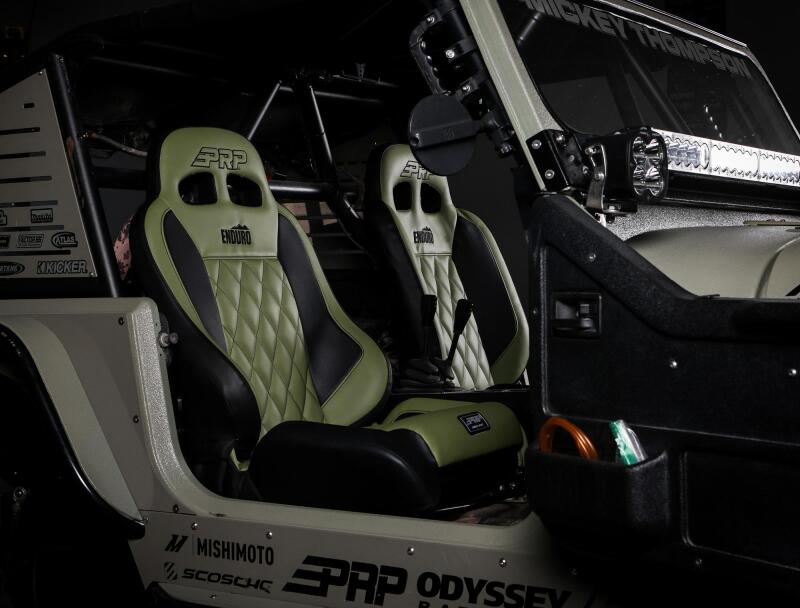 PRP Seats PRP EnduroCrawl Reclining Suspension Seat - Black Suede - Passenger A9001045-241 A9001045-241 Photo - Close Up