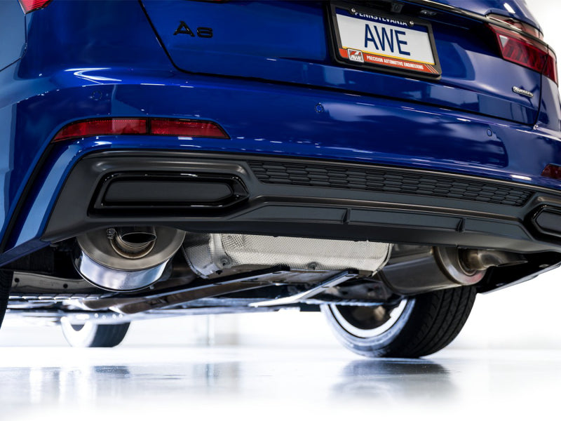 AWE Tuning AWE Audi 2019-2023 C8 A6/A7 3.0T Touring Edition Cat-back Exhaust- Turn Downs 3015-31003 3015-31003 Photo - Mounted
