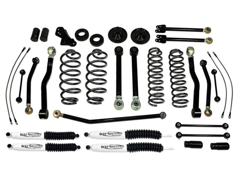 Tuff Country 07-18 Jeep Wrangler JK 4in Performance Lift Kit EZ-Flex (SX6000 Shocks) 44002KH