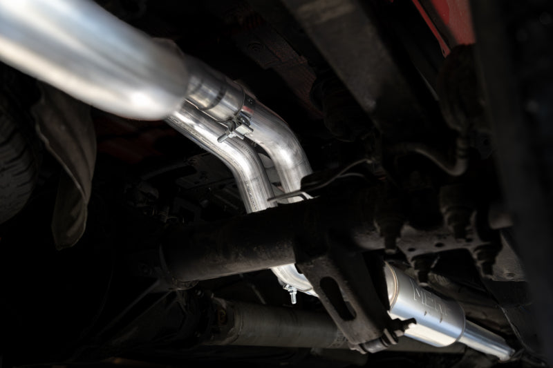 MBRP 2019+ Chevrolet Silverado 1500 / 2019+ GMC Sierra 1500 Alum. 3in Armor Black Cat-Back Exhaust S5021BLK S5021BLK Photo - Close Up