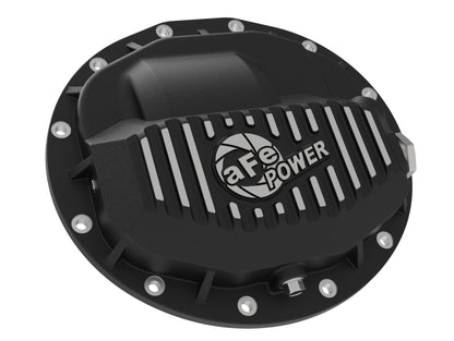 aFe Power Pro Series Rear Differential Cover Black w/ Machined Fins 13-18 RAM Diesel Trucks L6-6.7L 46-70402 46-70402 Photo - Unmounted