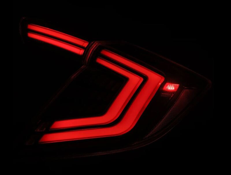 AlphaRex 16-21 Honda Civic Hatchback/ Type-R FK8 Nova-Series LED Tail Lights (Pair) - Alpha Black 676000 676000 User 4