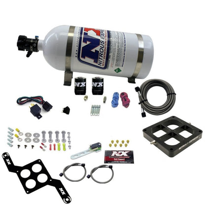 Nitrous Express Dominator Single Entry Billet Crossbar Stage 6 Nitrous Kit (50-300HP) w/10lb Bottle 63070-10 63070-10 Photo - Primary
