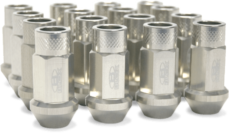 BLOX Racing Street Series Forged Lug Nuts 12x1.25mm Silver Set of 20 BXAC-00107-SSSI