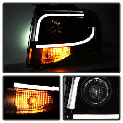 Spyder Ford Expedition 07-13 Projector Headlights Light Tube DRL Blk PRO-YD-FE07-LTDRL-BK 5079503 5079503 User 1