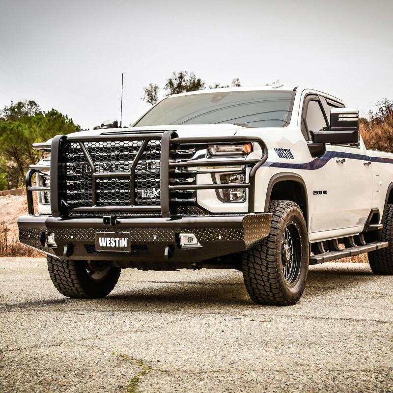 Westin 20-21 Chevrolet 2500/3500 HDX Bandit Front Bumper - Black 58-31185 58-31185 Photo - Mounted