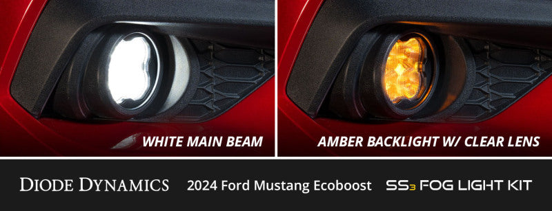 Diode Dynamics 2030 Ford Mustang GT SS3 Add-On Fog Lamp Kit White Max DD7974 DD7974 User 2