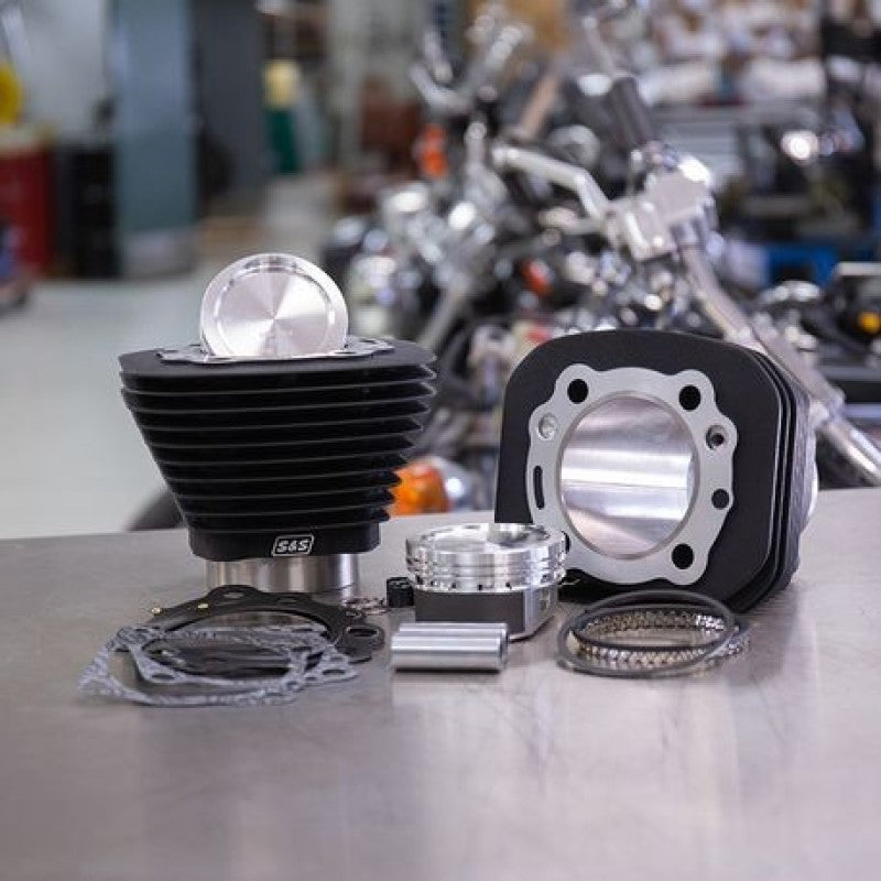 S&S Cycle 86-19 Sportster Models 883 to 1200cc Conversion Kit - Wrinkle Black 910-0687 910-0687 User 1