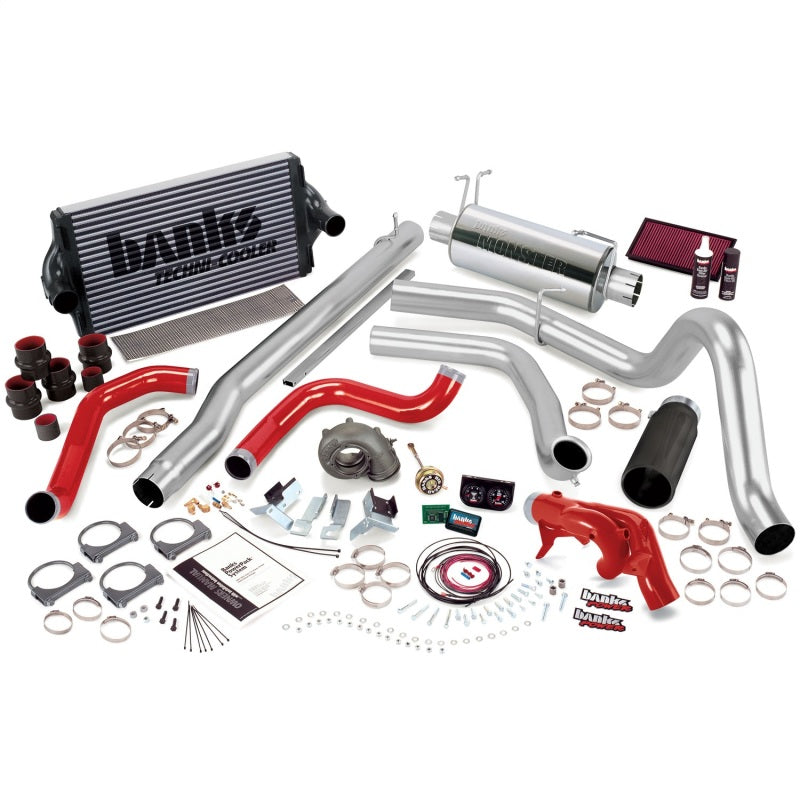 Banks Power 99 Ford 7.3L F250/350 Man PowerPack System - SS Single Exhaust w/ Black Tip 47528-B 47528-B Photo - Primary