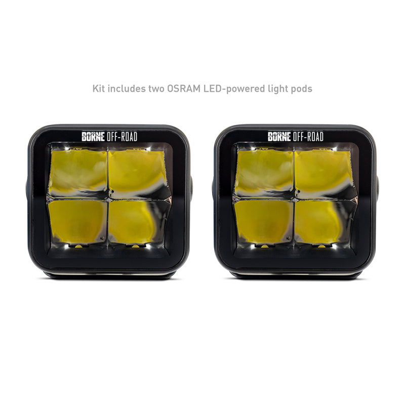 Borne Off-Road Light Pods (Kit of 2) 3x3 Spot BNLT-LP33-2S BNLT-LP33-2S Photo - Primary